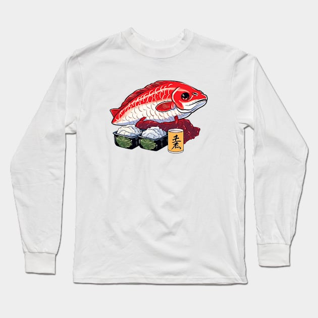 Cute Fish Bowl Frenzy: Adorable T-Shirt for Aquatic Enthusiasts! Long Sleeve T-Shirt by Gelo Kavon